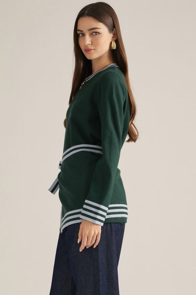 Anderson L/S Sweater - Hunter Green