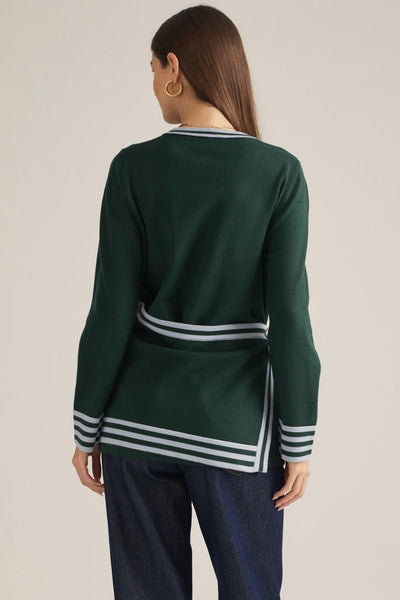 Anderson L/S Sweater - Hunter Green