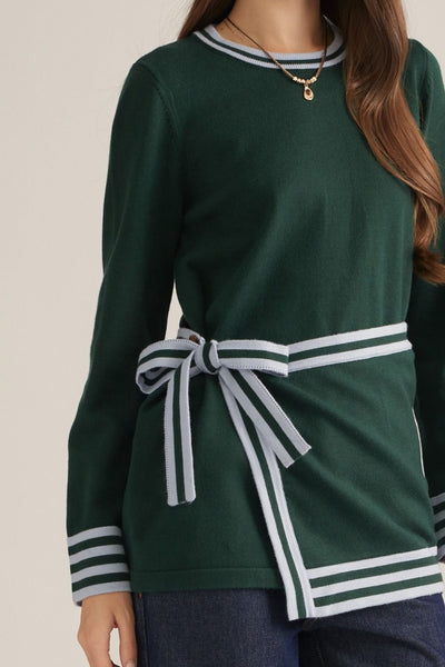 Anderson L/S Sweater - Hunter Green