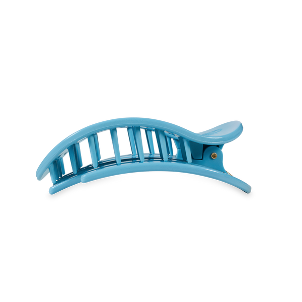 TELETIES - Flat Round Hair Clip - Summer Sky - Medium