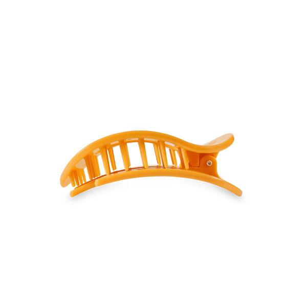 TELETIES - Round Flat Hair Clip - Mango for it! - Small
