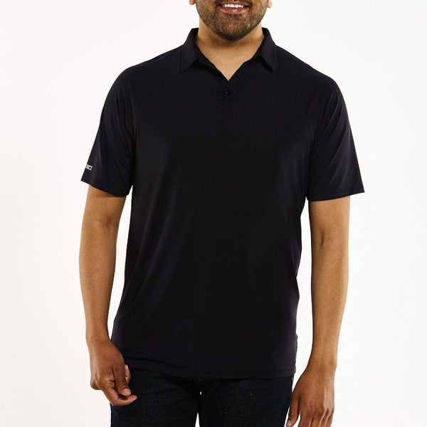 Men's Short Sleeve Polo - Jet Black