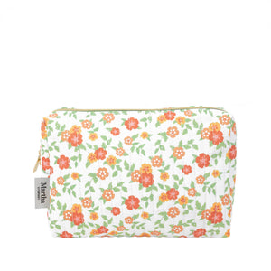 Quilted Pouch - Floral Cloud Dancer