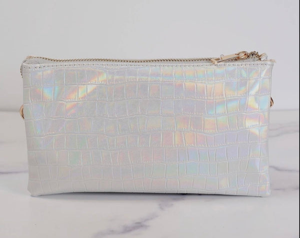Liz Crossbody Bag - Glimmer Silver