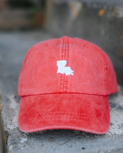 Louisiana State Hat - Red